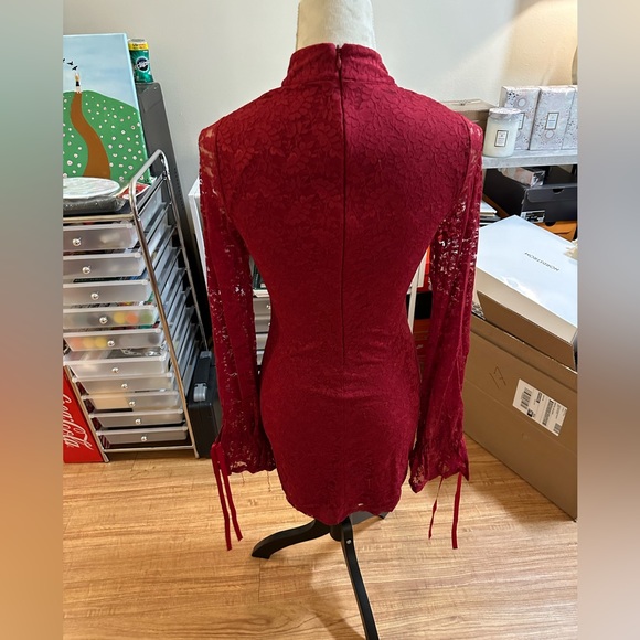 Lovers & Friends Red Lace Mini Dress - Picture 3 of 9